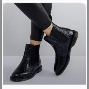 Dr. Martens floral embossed Chelsea bootie